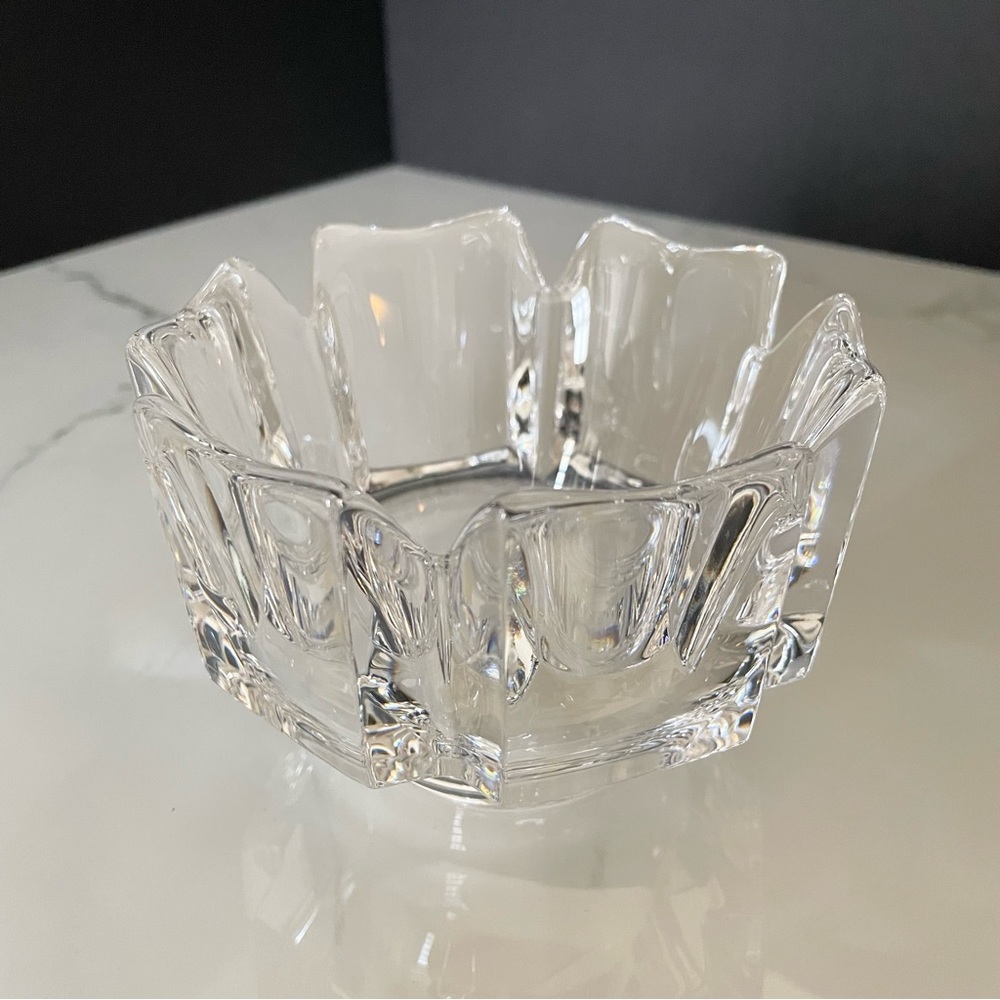 Vintage Corona Crystal Bowl/Votive by Orrefors